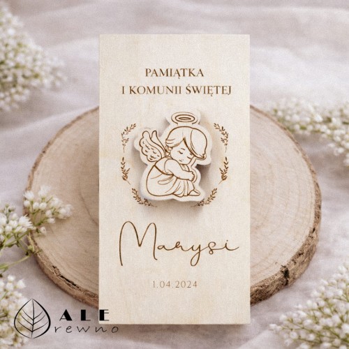 Pudełko na Komunię Świętą z grawerem Aniołek-1.jpg