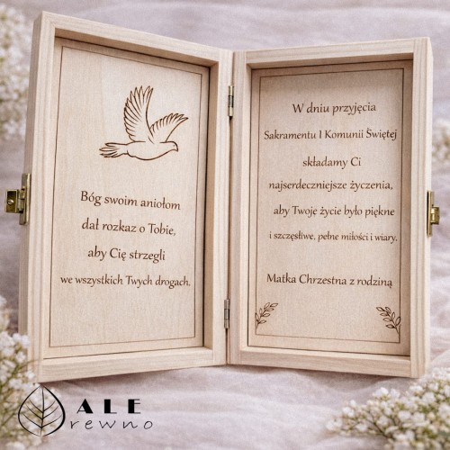 Pudełko na Komunię Świętą z grawerem Aniołek-2.jpg