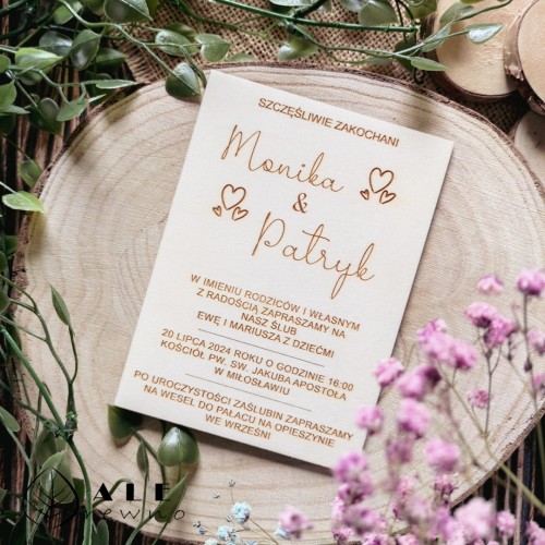 Drewniana kartka na ślub z życzeniami - serce-3.jpg