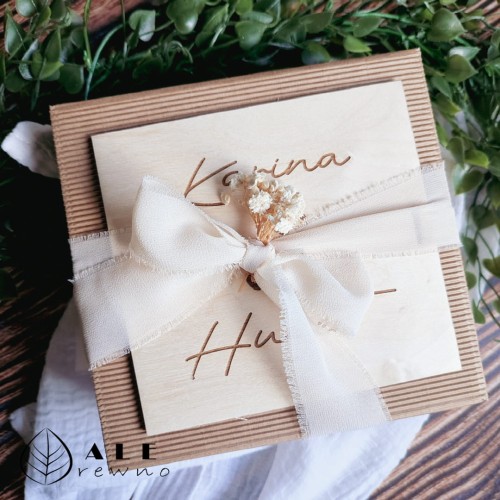 Zestaw świec sojowych ślubnych box na prezent