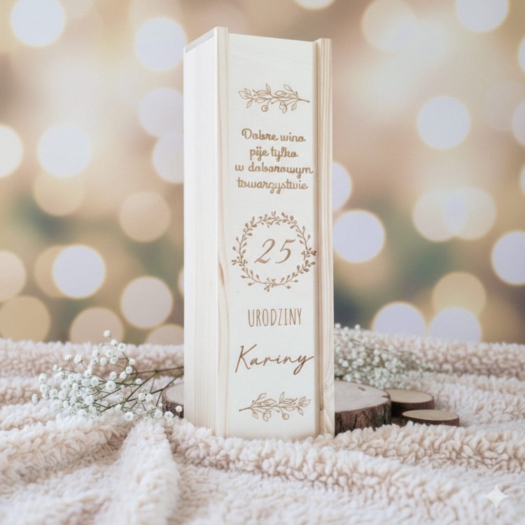 Personalizowana skrzynka na alkohol
