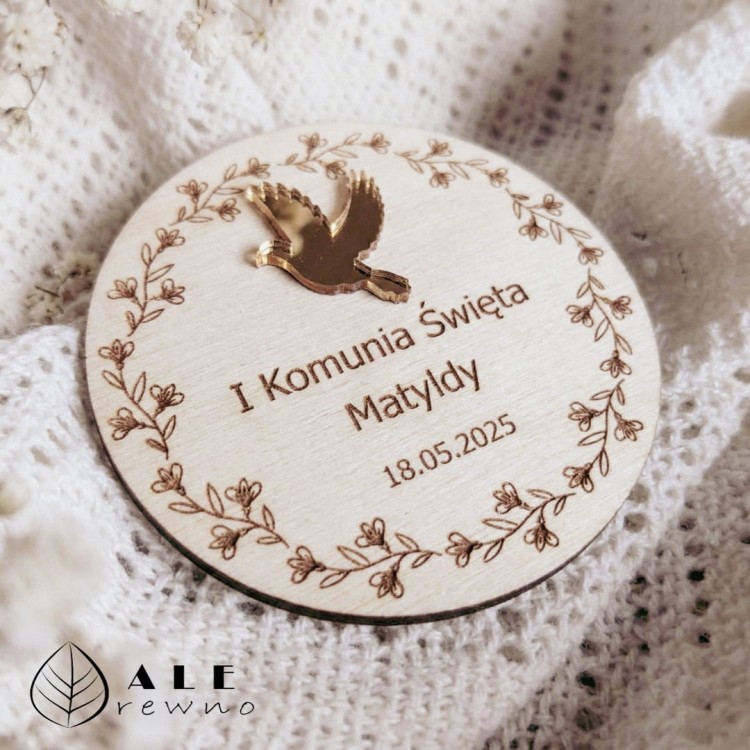 Podziękowanie dla gości komunijnych pleksi