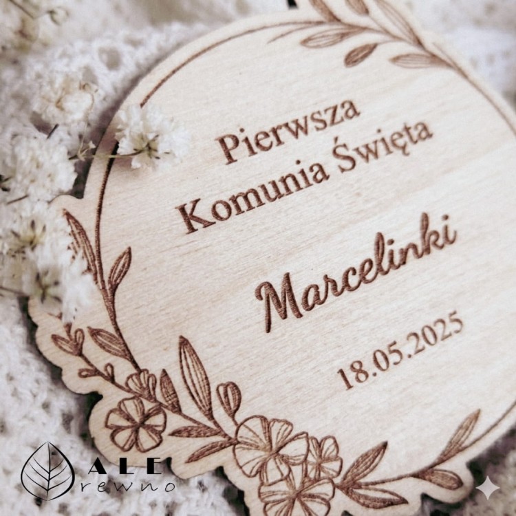 Podziękowanie prezent dla gości na Komunię Świętą