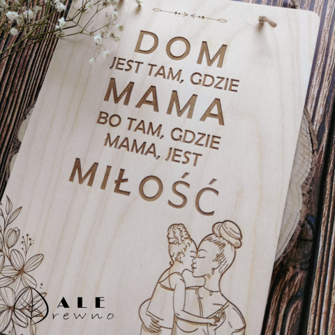 Drewniane tabliczka dla mamy Drewniane tabliczka dla mamy