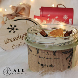 Świeca sojowa naturalna zimowa Magia Świąt 235 ml